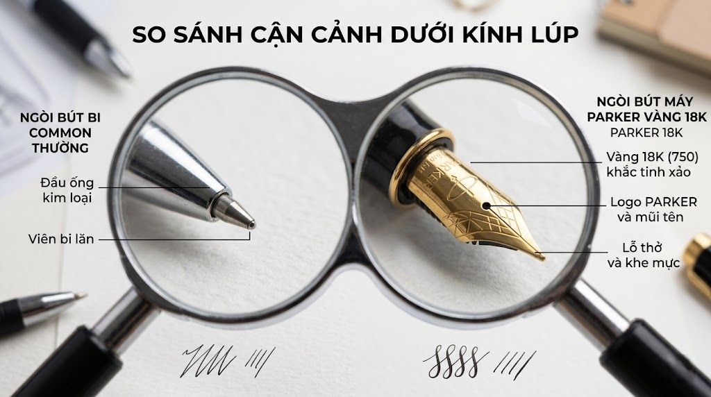 sự hoàn mỹ trong khâu chế tác ngòi bút từ vật liệu quý chính là chìa khóa tạo nên cảm giác lướt giấy mượt mà vô song của bút ký cao cấp