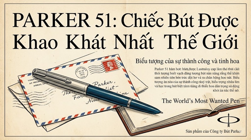 parker 51 chiếc bút được khao khát nhất thế giới