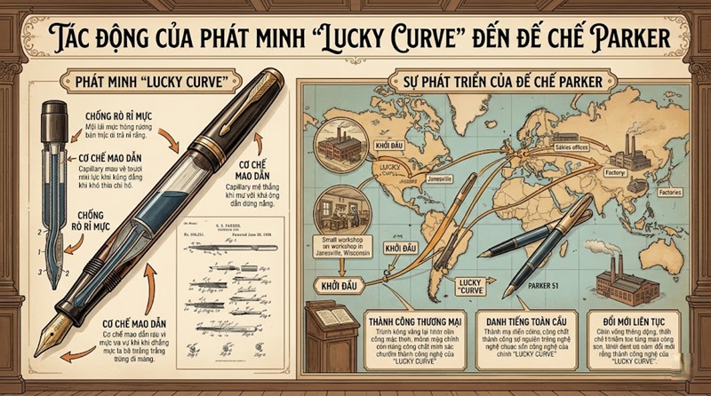 tác động của phát minh lucky curve đến đế chế parker