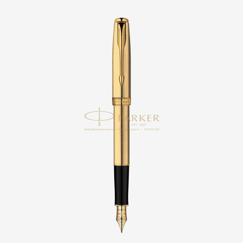 Mẫu bút máy vàng gold của Parker Sonnet dành tặng lãnh đạo, doanh nhân