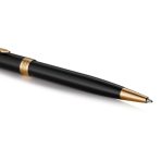 Bút Bi Parker Sonnet Black Lacquer GT Ballpoint Pen 1931497 - Ảnh 2
