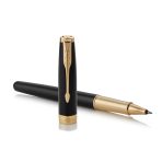 Bút Lông Bi Parker Sonnet X-Black GT TB-1950787 Mạ Vàng 18K - Ảnh 3