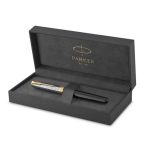 Bút Máy Parker Sonnet Metal Black GT 18k GB-2119784 - Mạ vàng 18K - Ảnh 3