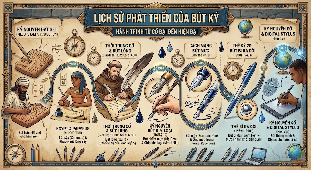 lịch sử phát triển của bút ký
