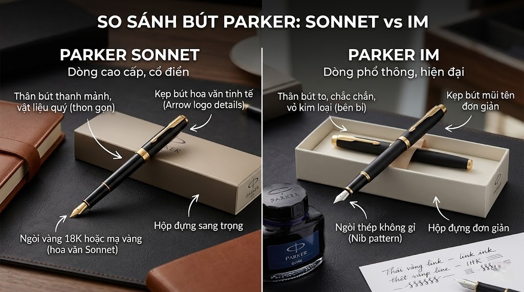 Parker Sonnet vs Parker IM