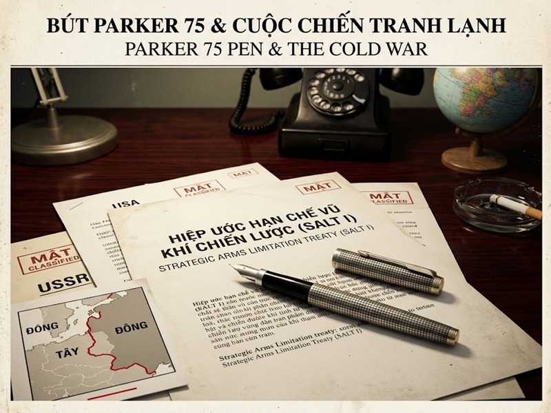 Bút Parker 75 & Cuộc Chiến Tranh Lạnh: Vật Phẩm Bằng Bạc Khép Lại Kỷ Nguyên Hạt Nhân 2 bút parker 75 va cuộc chiến tranh Lạnh