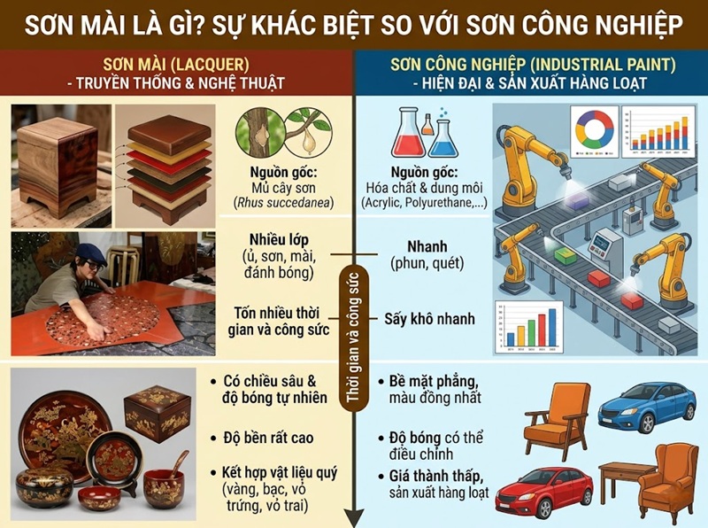 Nghệ Thuật Sơn Mài Lacquer Trên Dòng Parker Sonnet 2 sơn mài là gì sự khác biệt so với sơn công nghiệp
