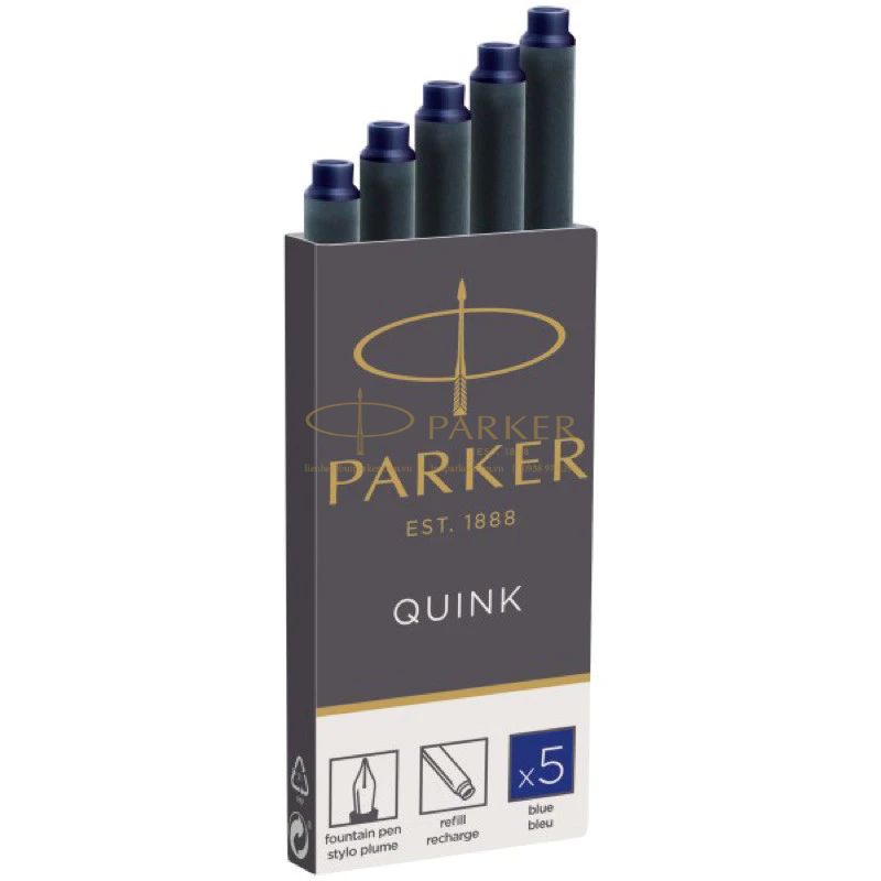 Ống Mực Parker Xanh Vỉ 5-1950403 (3501179504032) - Butparker.com.vn