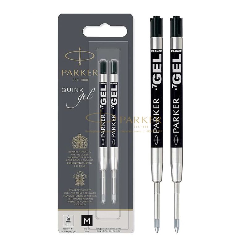 Ruột Bút Gel Parker Đen M Vỉ 2-2136231 (3026981362316) - Butparker.com.vn